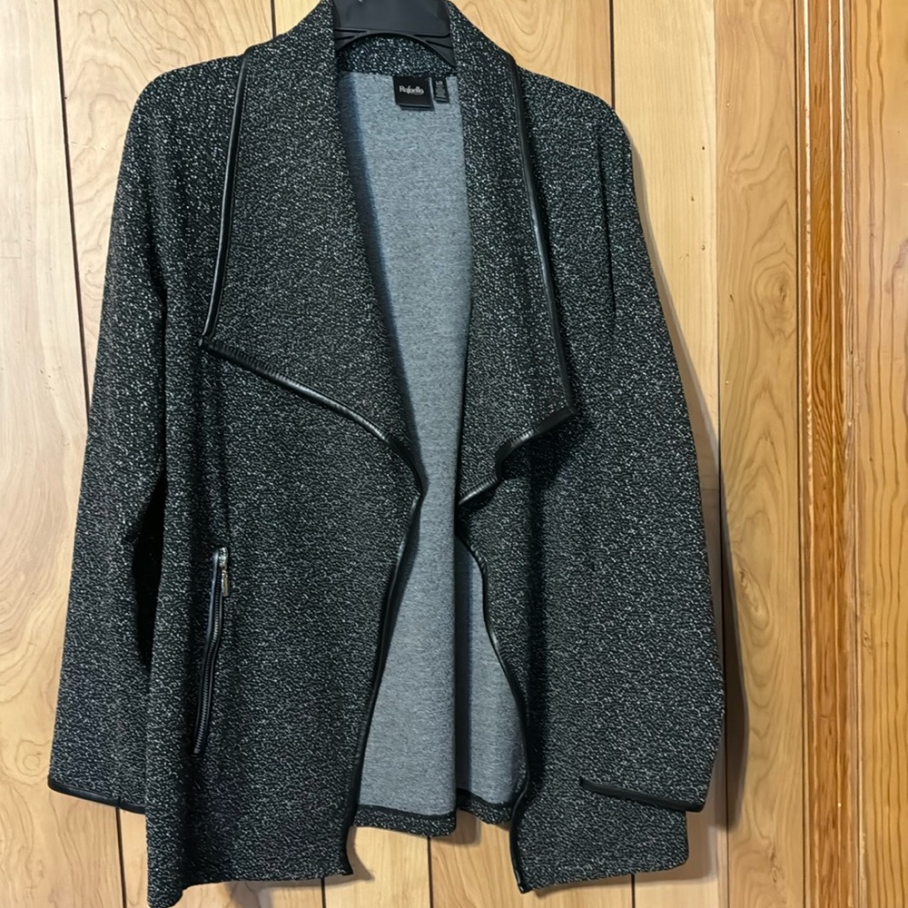Raffaella Black with white specs Jacket size Large